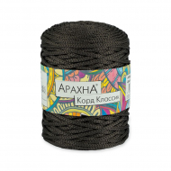 Пряжа ARACHNA Cord Classic (100% полиэфир) 3х200г/100м цв.06 т.серый