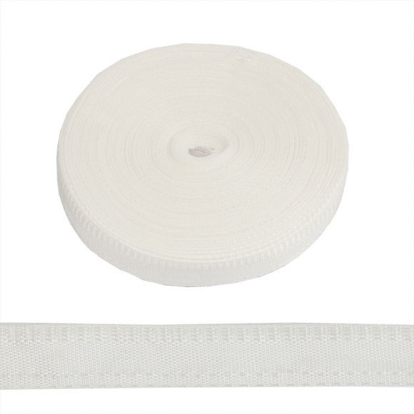 Тесьма брючная (полиэфирная) арт.4316 шир.15мм цв.белый уп.50м А