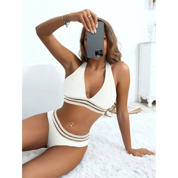 Резинка бельевая декоративная с прозрачными вставками Нейлон 030мм F322 черный  уп.30м