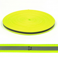 Стропа светоотражающая TBY отр.R200-280 шир.10мм арт.SV.ST10y цв.неон-лимон уп.50м