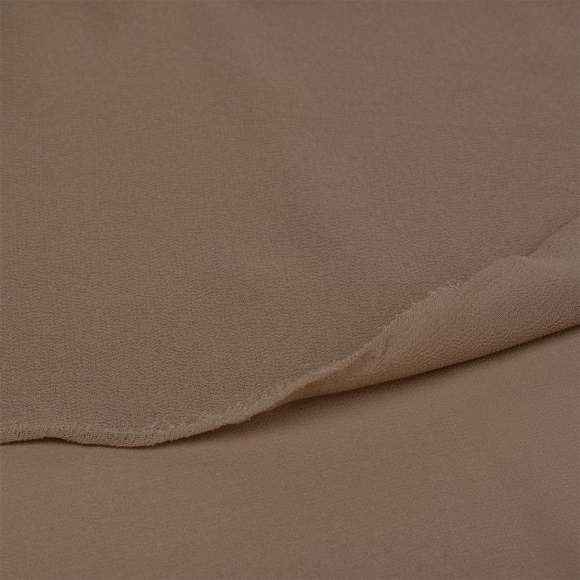 Ткань креп-шифон арт.TBY.8021-102 плот.105г/м2 100% ПЭ шир. 150см цв.102 какао уп.5м