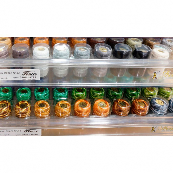 120115_Стенд с наполнением FINCA PERLE №12 для жемчужного мулине