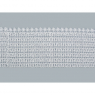 Кружево на органзе арт.TBY D0108 шир.95мм цв.02 белый уп.9,14м