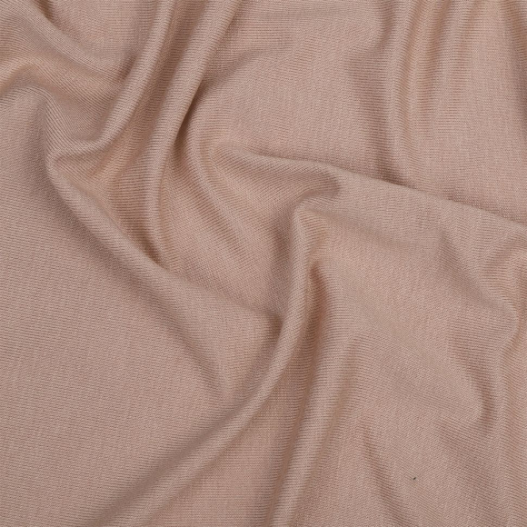 Ткань Вискоза трикотаж, 210г/м? 95% виск 5%лайк шир.185см арт.ШН-210955-56 цв.пекан бежевый (70628) уп.6м (1кг-2,5м)