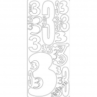 58062_Наклейки контурные "Цифры с №7"