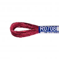 Нитки для вышивания Gamma мулине 100% вискоза 12 x 8 м цв.R0708 св.бордовый