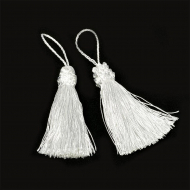 Кисть для штор арт.DS-011 цв.6341 белый 8см уп.20шт