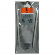 50214 PONY Спицы круговые для вязания 6,50 мм/ 80 см, алюминий