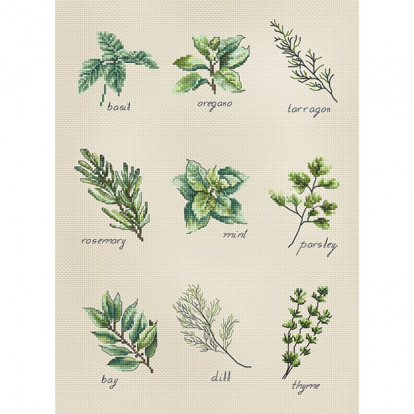 Набор для вышивания LUCA-S арт. B2346 Cпеции и травы 21,5х30,5 см