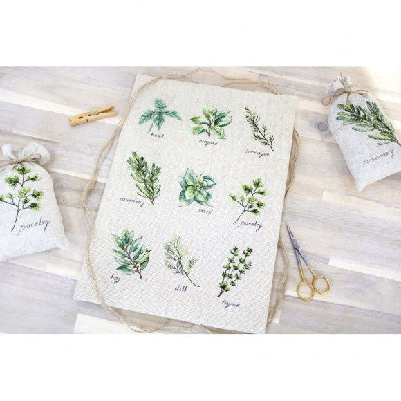 Набор для вышивания LUCA-S арт. B2346 Cпеции и травы 21,5х30,5 см