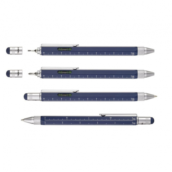 124341_Ручка шариковая TROIKA многофункциональная "CONSTRUCTION"