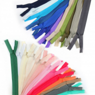 Молния MaxZipper пласт. потайная №3 20см н/р, АССОРТИ № 8 уп.25цв х 2шт Молния MaxZipper пласт. потайная №3 20см н/р, АССОРТИ № 8 уп.25цв х 2шт