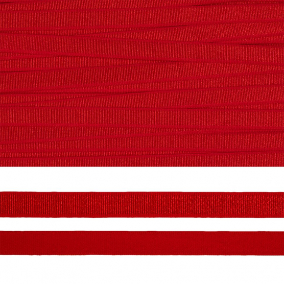 Резинка TBY бельевая (для бретелей) 8мм цв.SD163 красный уп.25м
