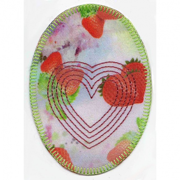 Термоаппликация HKM "Клубники в овале"