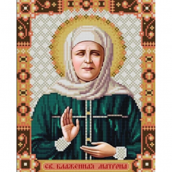 Рисунок на ткани (Бисер) КОНЁК арт. 9273 Святая Матрона 20х25 см