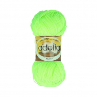 Пряжа ADELIA AURA (100% акрил) 10х50г/250м цв.112 неон. желтый
