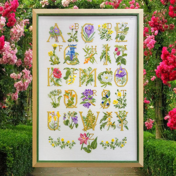 Набор для вышивания "Цветочный алфавит, АВС"