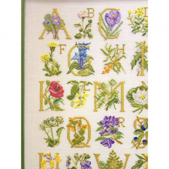 Набор для вышивания "Цветочный алфавит, АВС"