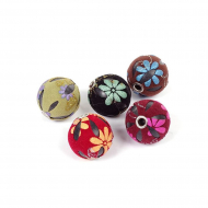 Бусины TESORO арт.TS-E8527-3 цв.1 ассорти 20 мм, in ?4 мм