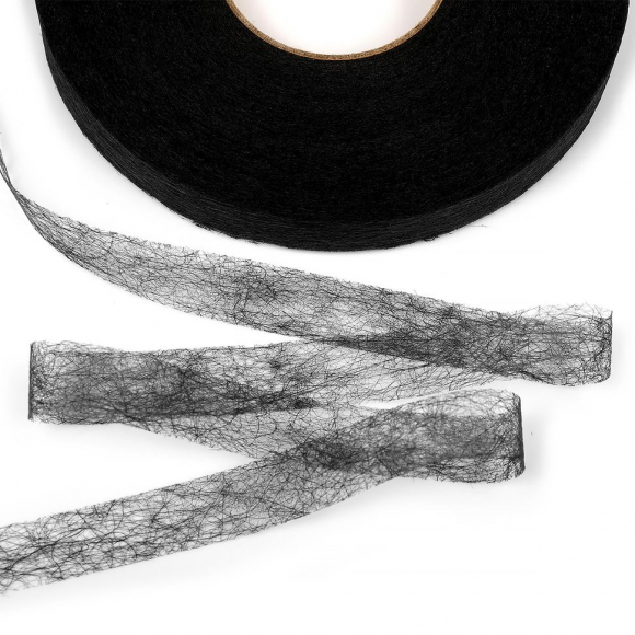 Паутинка Idealtex 10мм цв.черный 23 г/м? рул.100м