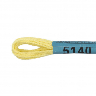 Нитки для вышивания Gamma мулине (3173-6115) 100% хлопок 24 x 8 м цв.5140 св.лимонный