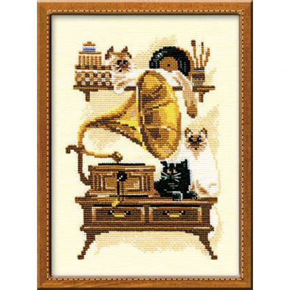 Набор для вышивания РИОЛИС арт.859 Патефон 18х24 см