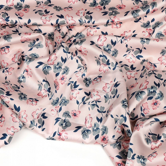 Ткань шелк Армани 90г/м? 97% полиэстер, 3% спандекс шир.145см арт.Р.20237.02 цв.02 розовый рул.30м