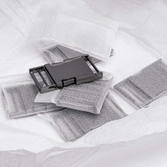 Пряжка-фастекс металл 30мм TBY-7218 58x35мм цв. черный никель уп.6шт