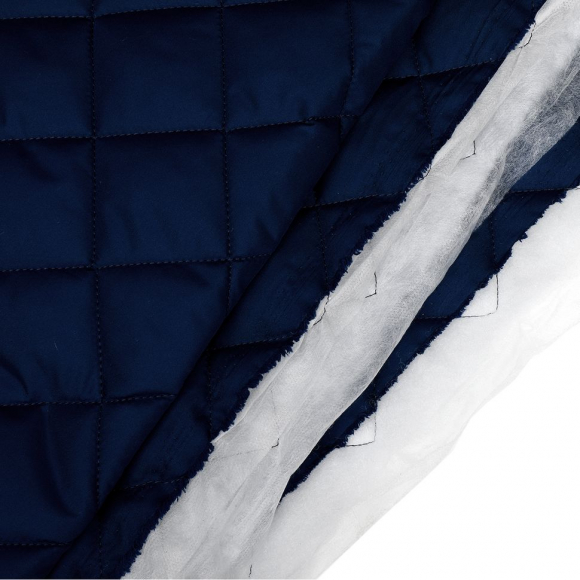 Ткань стежка ниточная Dewspo НАРЕЗКА TBY Ромб 5,5см 100%пэ 230г/м2 150см т.синий S919 уп.5м