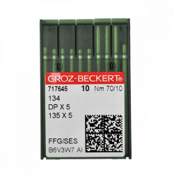 Игла для промышленных швейных машин Groz-Beckert 134/DPX5/135X5 FFG  №70 уп.10 шт. арт.717645