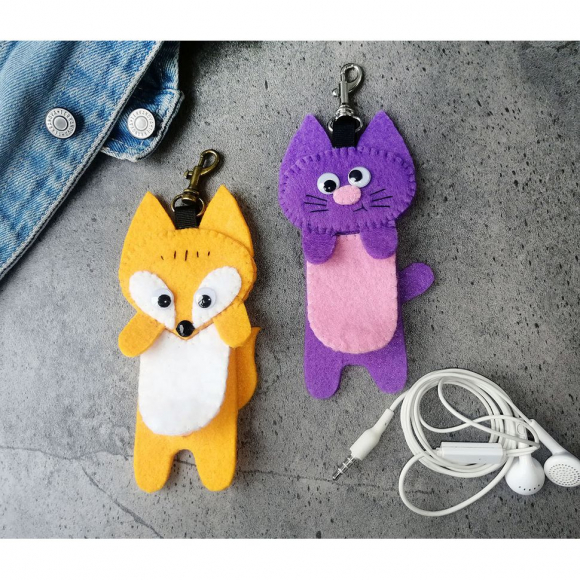 185900_Набор для создания держателя для наушников "Лисёнок" 185900_Набор для создания держателя для наушников "Лисёнок"