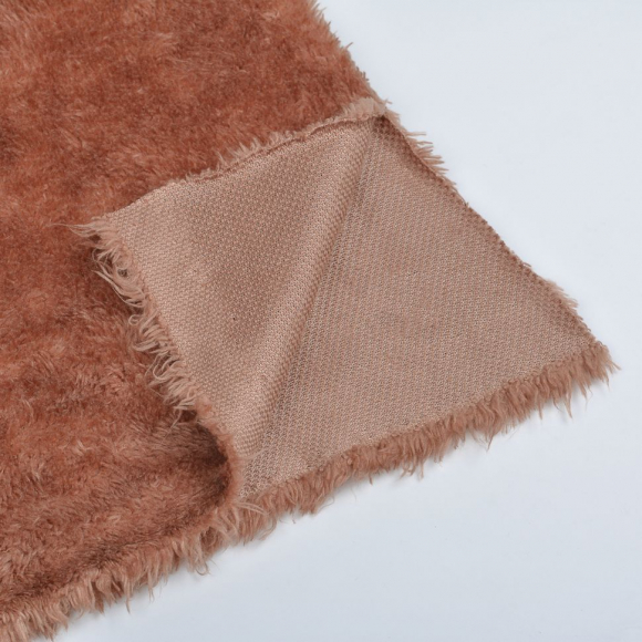 Ткань МЕХ трикотажный TBY-180-3, 180 г/м?, шир.165см, цв.коричневый, рул.20м