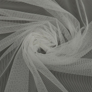 Сетка стрейч матовая арт.TBY-TL01 40г/м? 100% полиэстр ш.150см цв.молочный рул.100м