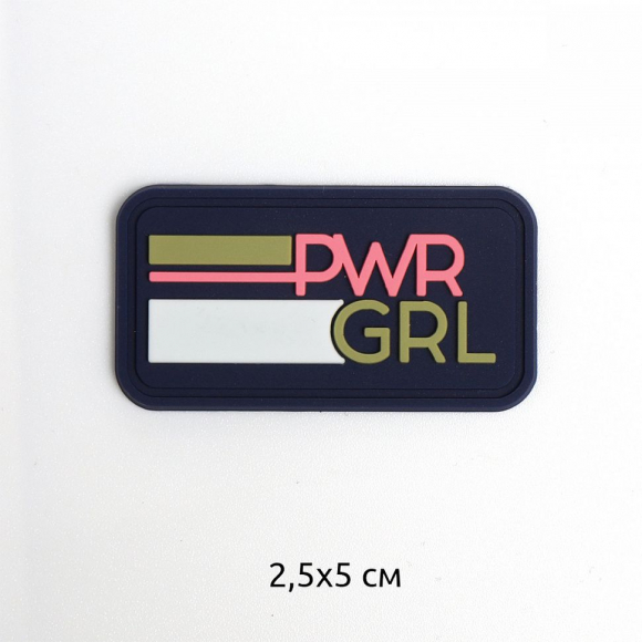 Аппликации пришивные арт.TBY.2398 PWR GRL 5х2см,т.синий уп.20 шт