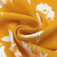 Ткань Штапель 105 г/м? 100% вискоза шир.145 см арт.Р.65661.02 горчичный рул.30м