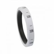 Размерники полиэстер 128 белый 10х25 мм ТВ в рул. 300 шт