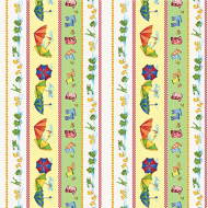 Ткань для пэчворка PEPPY 4645 Puddle Jumpers Panel 145 г/м? 100% хлопок цв.26282 MUL1 уп.60х110 см