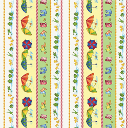 Ткань для пэчворка PEPPY 4645 Puddle Jumpers Panel 145 г/м? 100% хлопок цв.26282 MUL1 уп.60х110 см