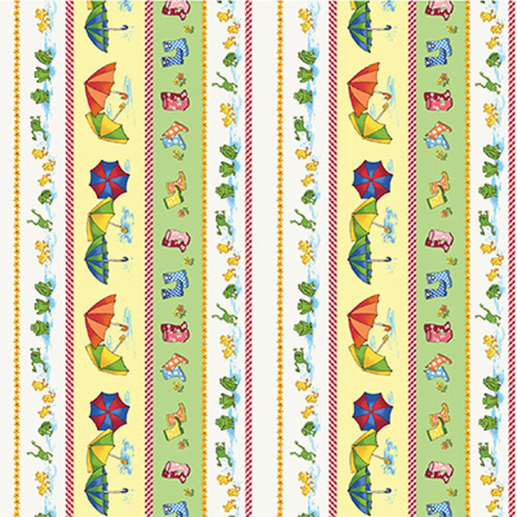 Ткань для пэчворка PEPPY 4645 Puddle Jumpers Panel 145 г/м? 100% хлопок цв.26282 MUL1 уп.60х110 см