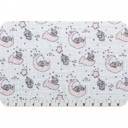 Ткань для пэчворка PEPPY Embrace (марлевка) 120 г/м? 100% хлопок цв.emlittleone blush уп.100х125 см