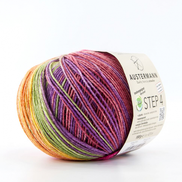 188248_Пряжа Step 4 Irish Rainbow, 75% шерсть, 25% полиамид, 420 м, 100 г