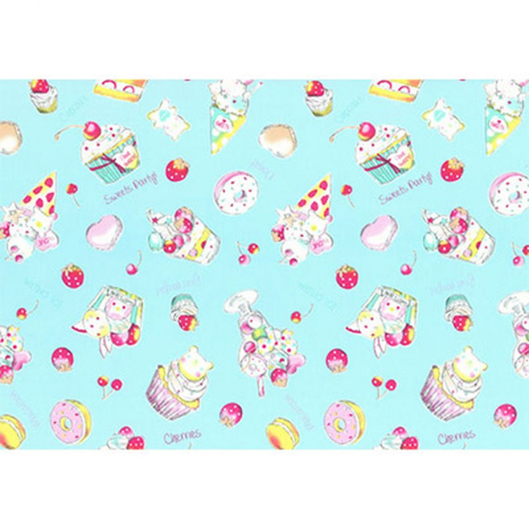 Ткань для пэчворка PEPPY Nico Nico Land 200 г/м? 100% хлопок цв.40702-70 уп.100х110 см
