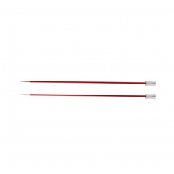 47293 Knit Pro Спицы прямые для вязания Zing 2,5мм/35см, алюминий, гранатовый, 2шт
