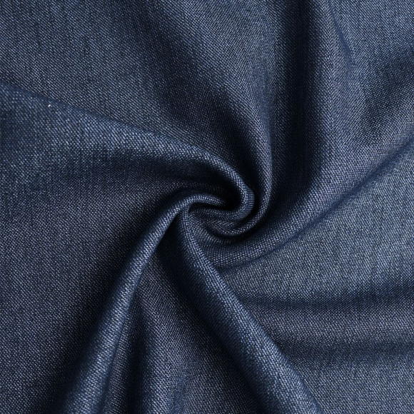 Ткань Джинс 213 г/м? 80% полиэстер, 15% вискоза, 5% спандекс шир.150 см арт.Р.18517.05 цв.05 синий уп.25м