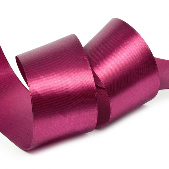 Лента атласная 38мм цв.3089 т.бордовый IDEAL уп.27,4 м