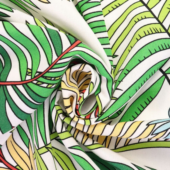 Ткань Штапель 105 г/м? 100% вискоза шир.145 см арт.Р.26963.01 цв.01 белый уп.45м Ткань Штапель 105 г/м? 100% вискоза шир.145 см арт.Р.26963.01 цв.01 белый уп.45м