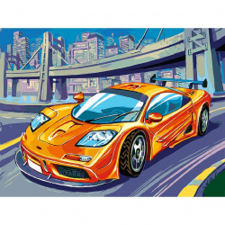 Картины по номерам Белоснежка арт.БЛ.235-AS McLaren F1 GTR 30х40 см