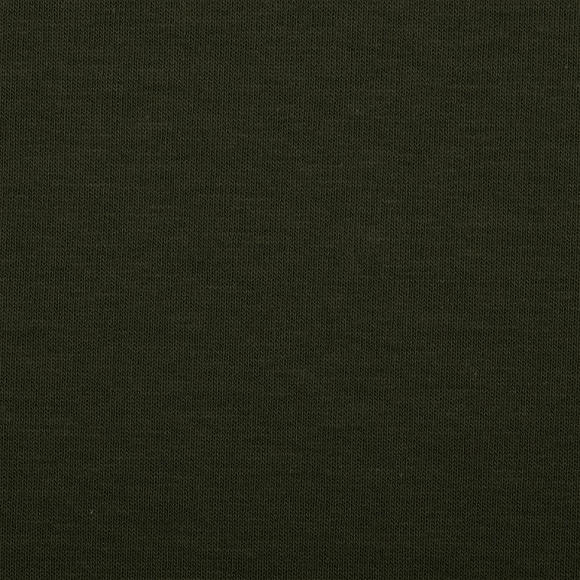 Ткань трикотаж Футер 2х нитка петля с лайкрой 230г пенье 180см т.хаки 19-0414 уп.6м