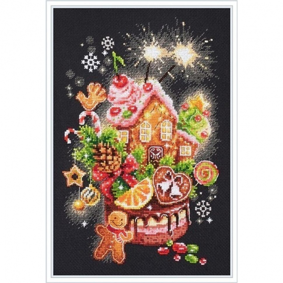Набор для вышивания ЧУДЕСНАЯ ИГЛА PREMIUM арт.340-673 Сладкое Рождество 18х28 см Набор для вышивания ЧУДЕСНАЯ ИГЛА PREMIUM арт.340-673 Сладкое Рождество 18х28 см