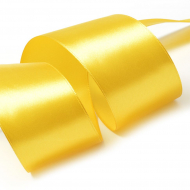 Лента атласная 50мм цв.3016 т.желтый IDEAL уп.27,4 м